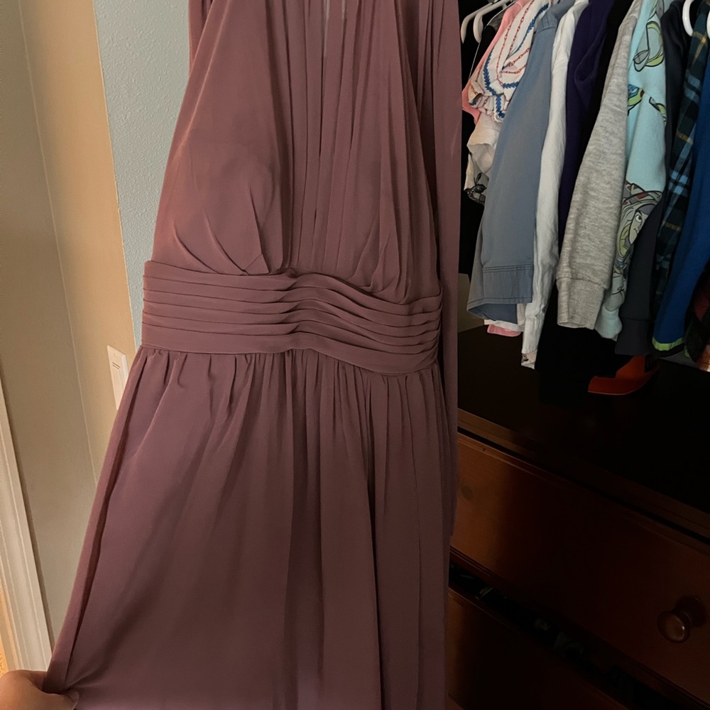 Elegant Amethyst Bridesmaid Dress